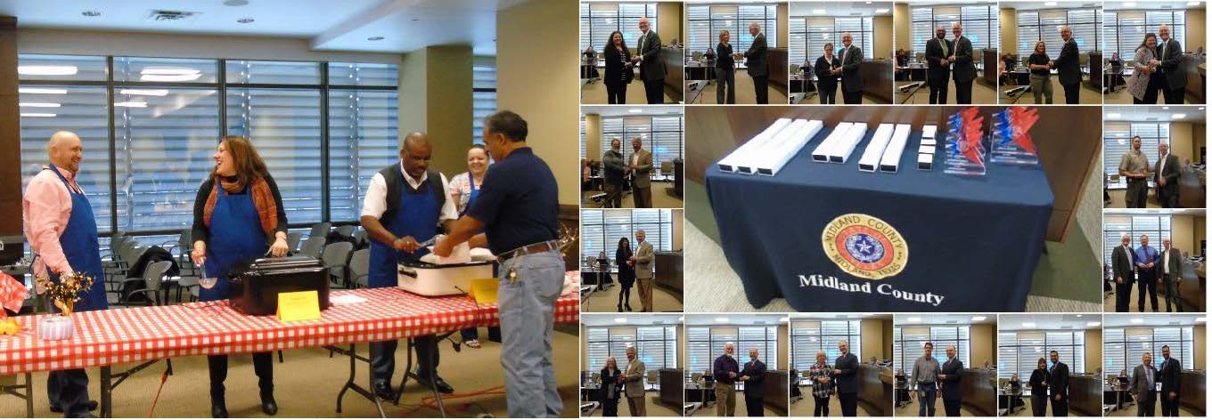 Employees Serving Food and Getting Awards