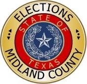Midland County Elections government seal logo